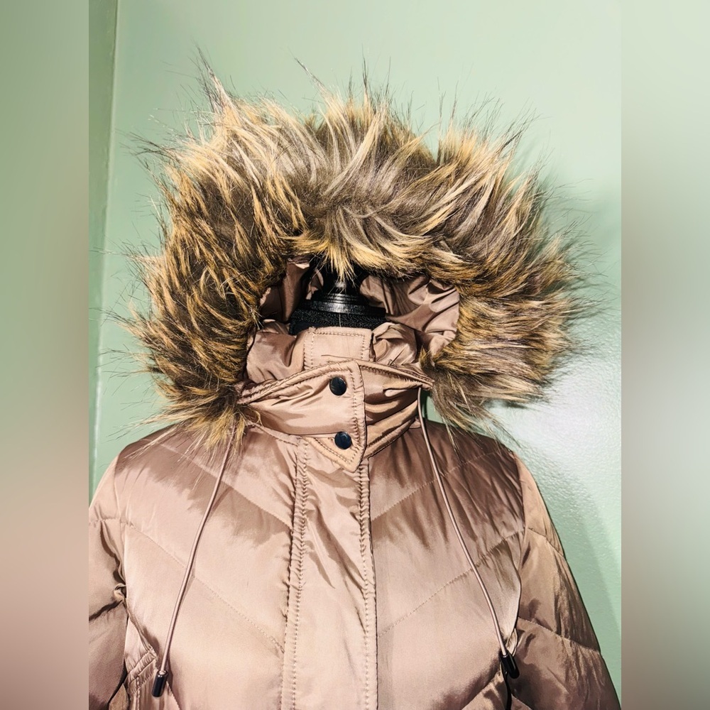 Kenneth Cole Reaction  Women's Quilted Puffer Coat - Brown - Picture 3 of 11